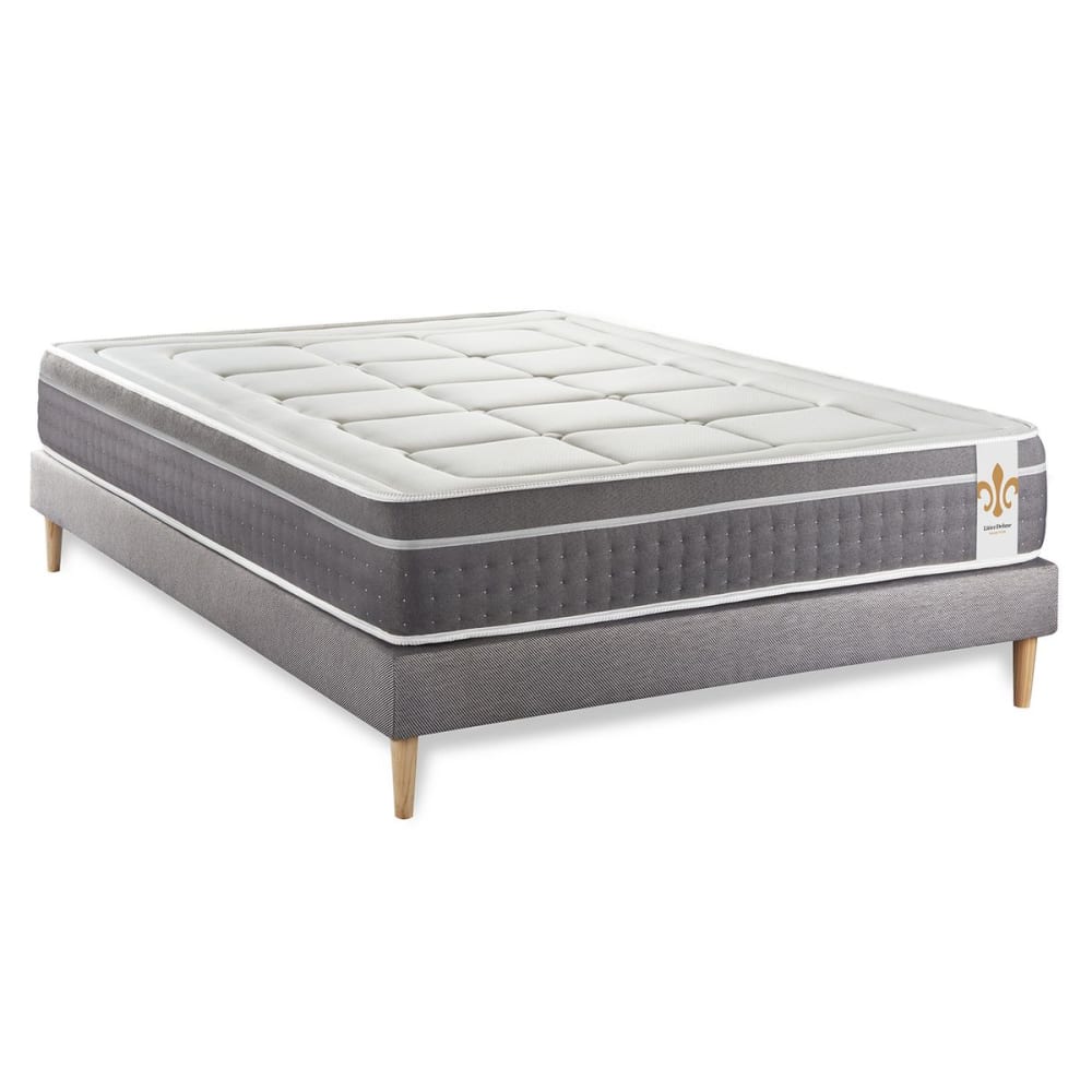 Ensemble 180x200 ressorts et mémoire de forme - sommier kit - Maisons du Monde