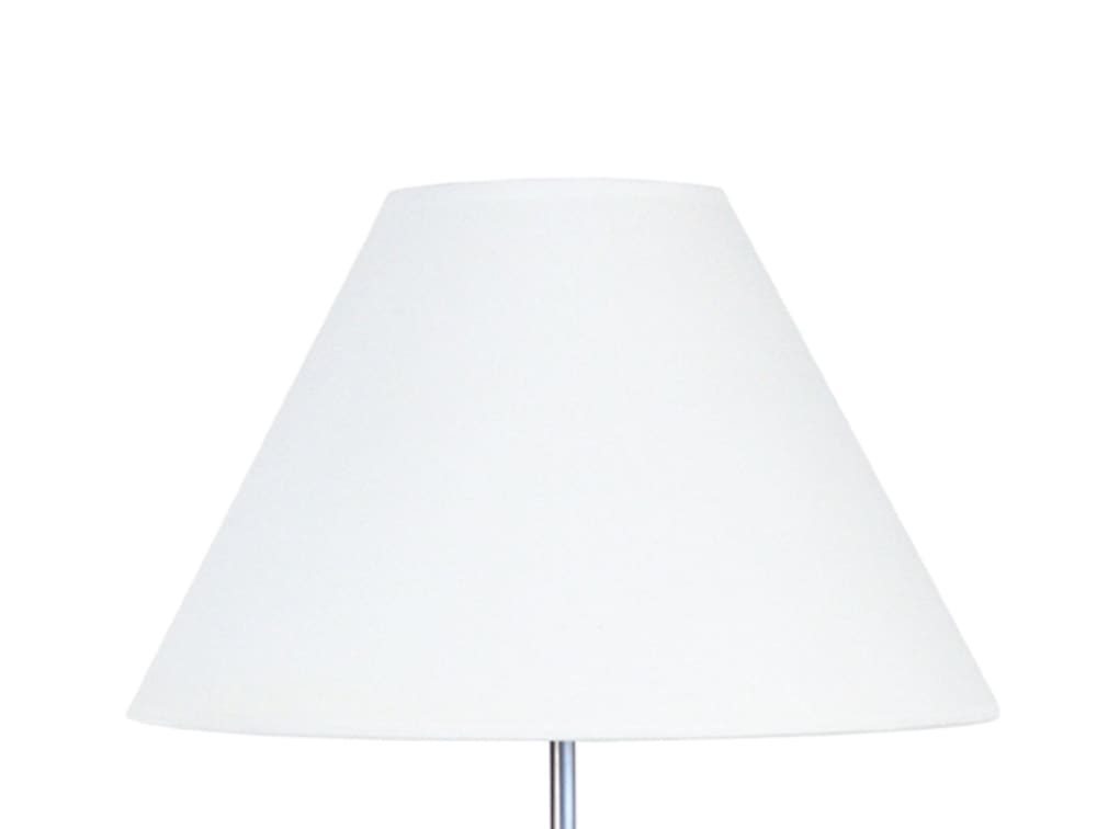 Lampadaire trepied bois abat-jour tissu naturel — vue 4