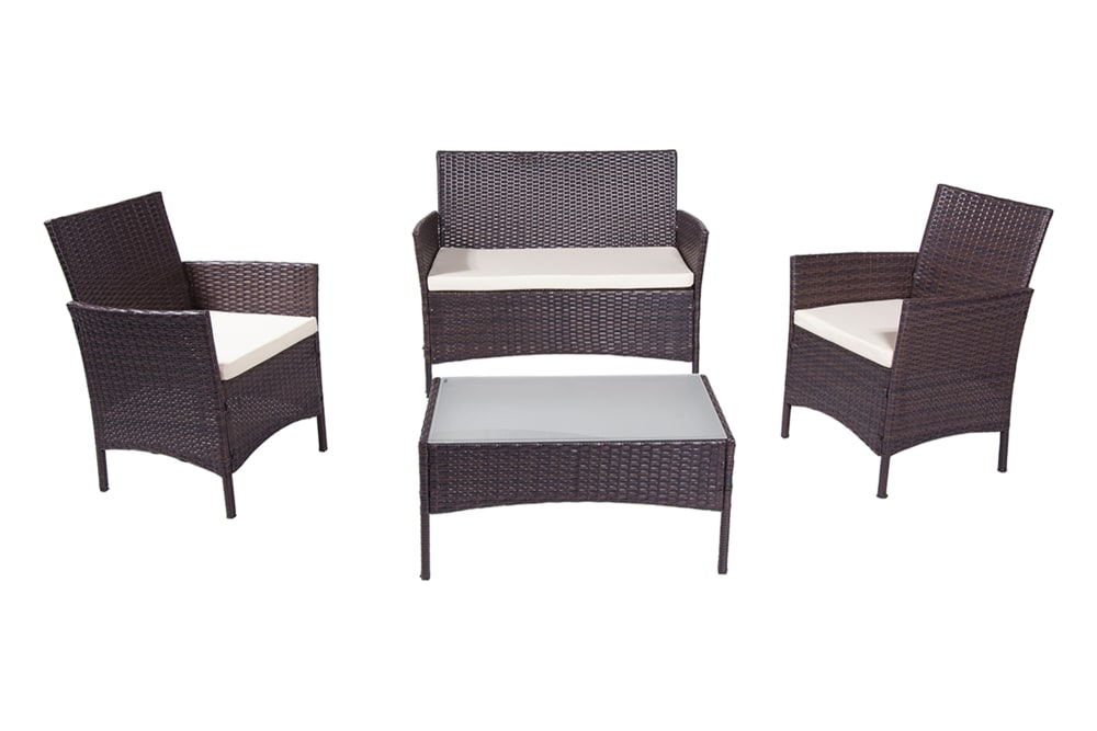 Salotto da giardino in rattan marrone - Rattan