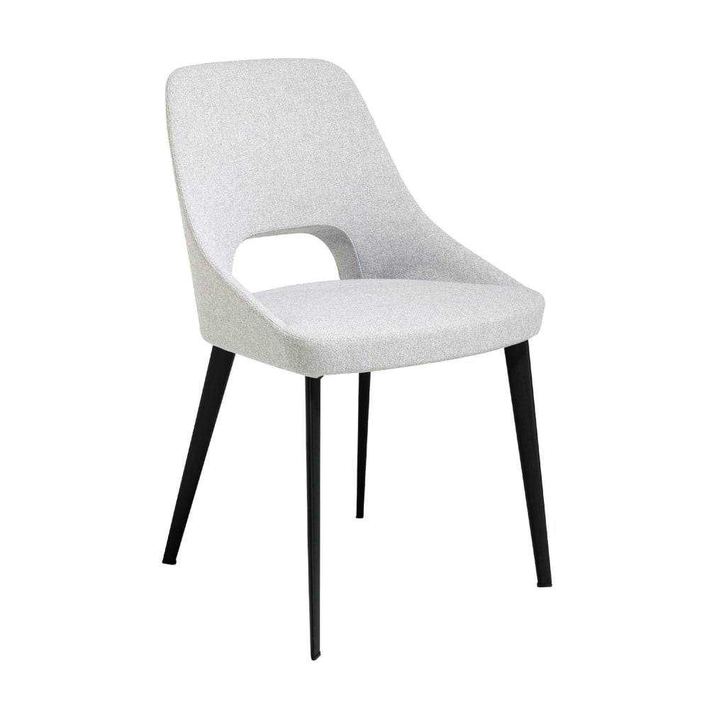 Chaise en tissu gris