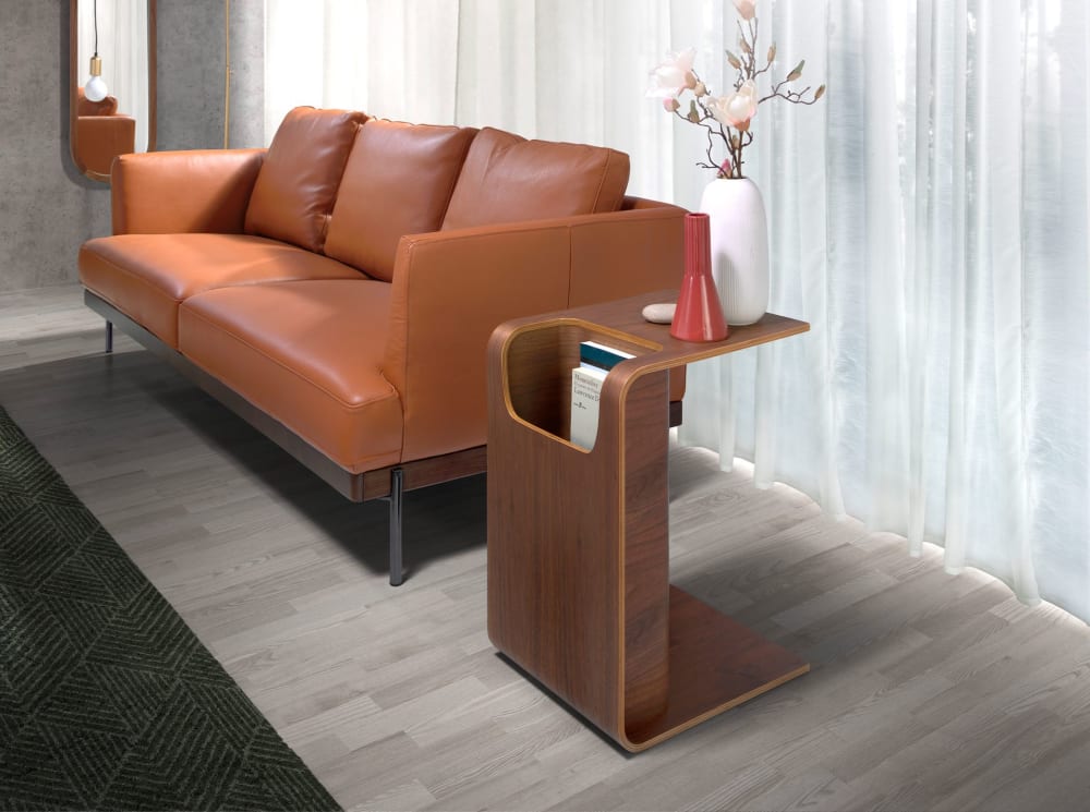 Mesa rincón rectangular madera chapada de roble tintado - Maisons du Monde