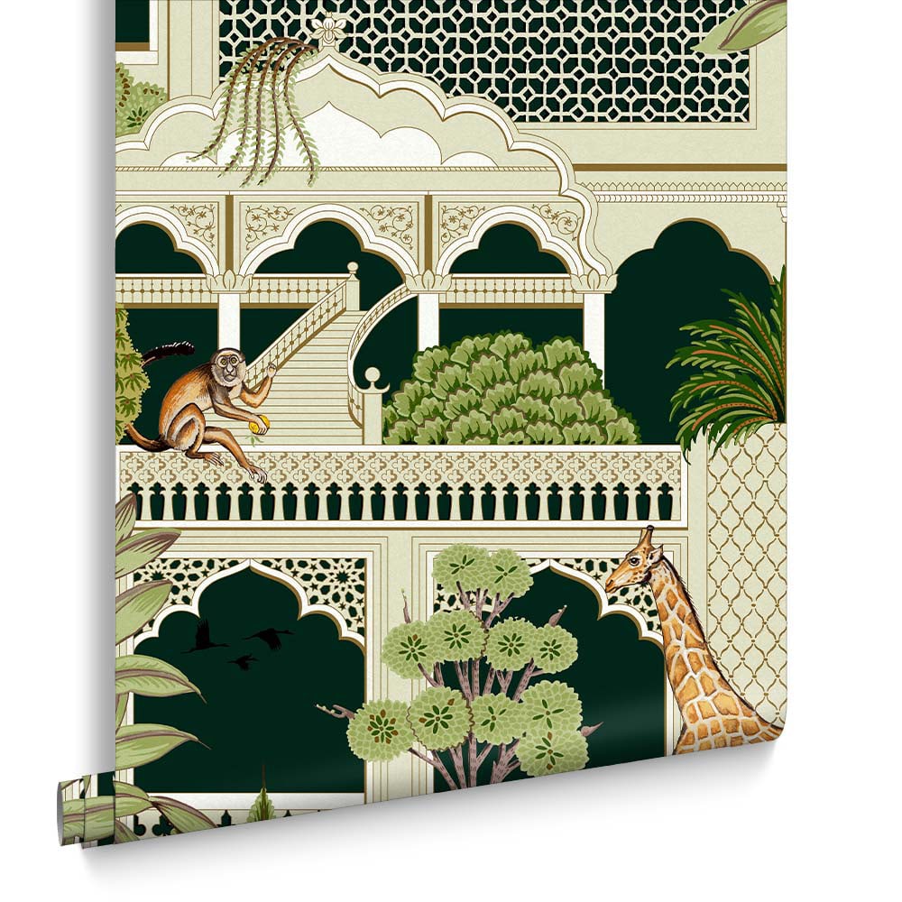 Papier peint Animahal émeraude  1005 x 52cm