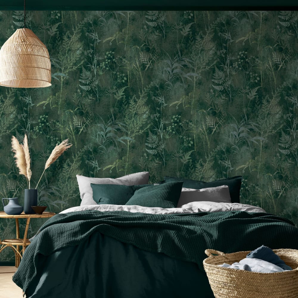 Papier peint restore - vert