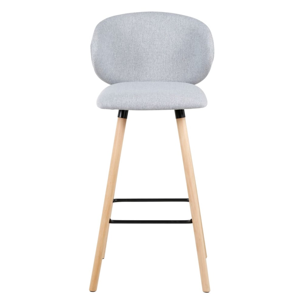 chaise de bar tissu gris