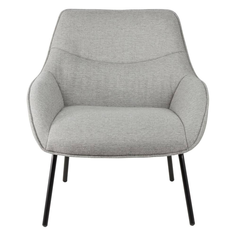 fauteuil tissu gris clair