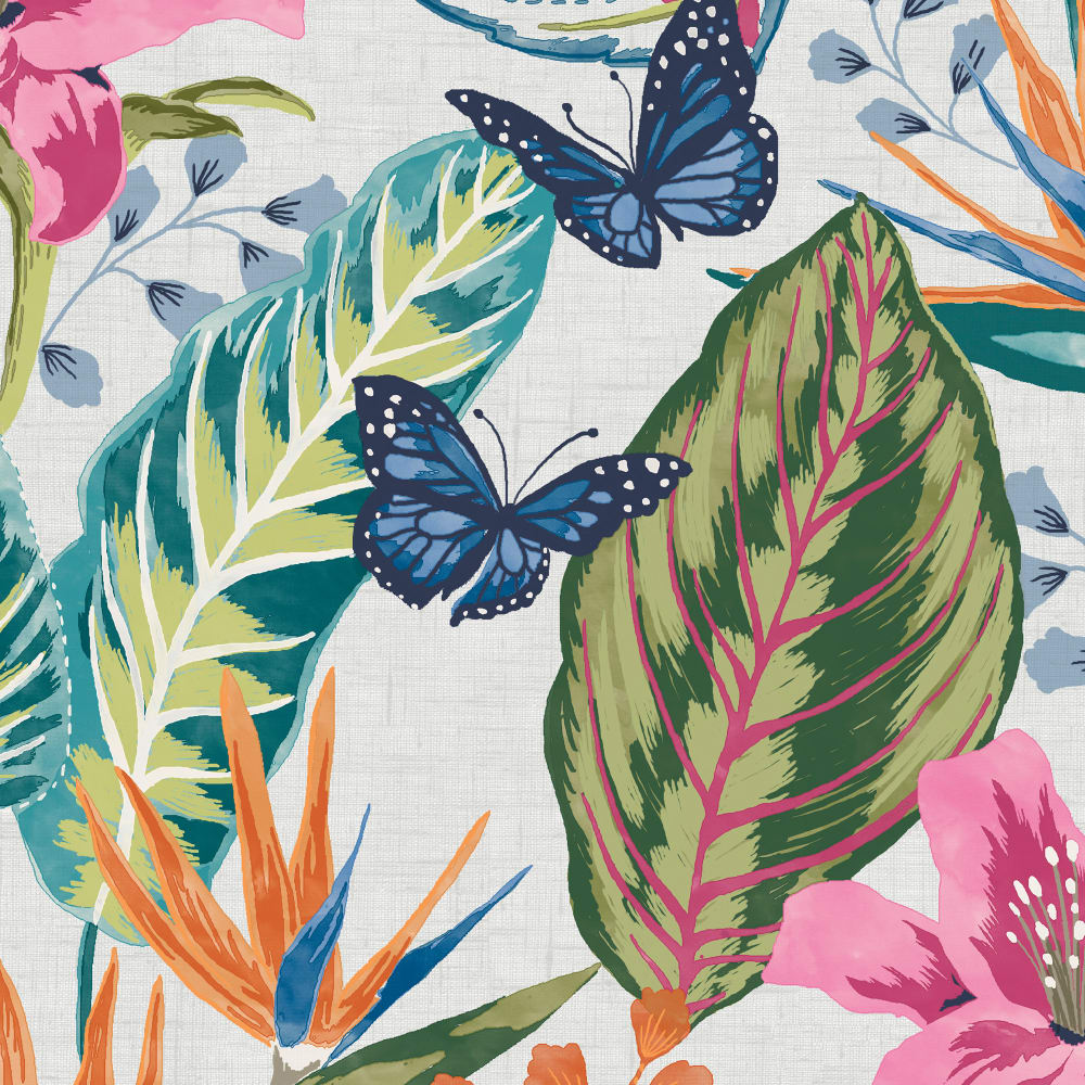 Papier peint eden day fond blanc 1005x52cm — vue 3