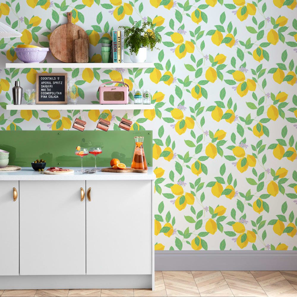 Carta da parati feeling fruity fresh 1005x52cm - Modello Contemporaneo - Multicolore - Tessuto non tessuto