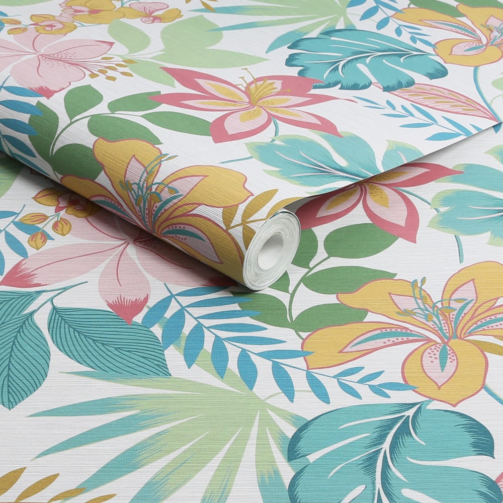 Papier peint so exotic day fond blanc 1005x52cm — vue 4