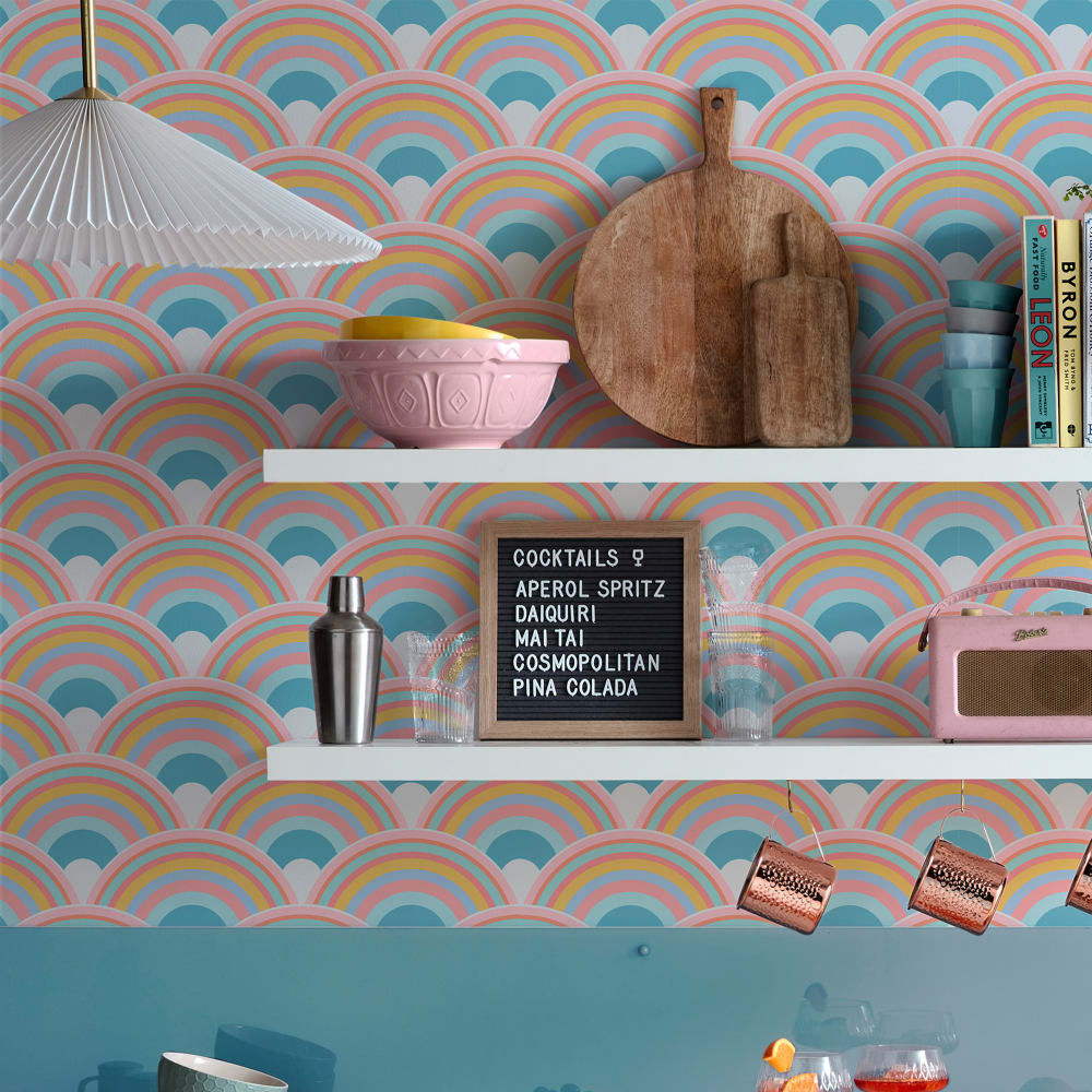 Papier peint curve sky multicolore 1005x52cm