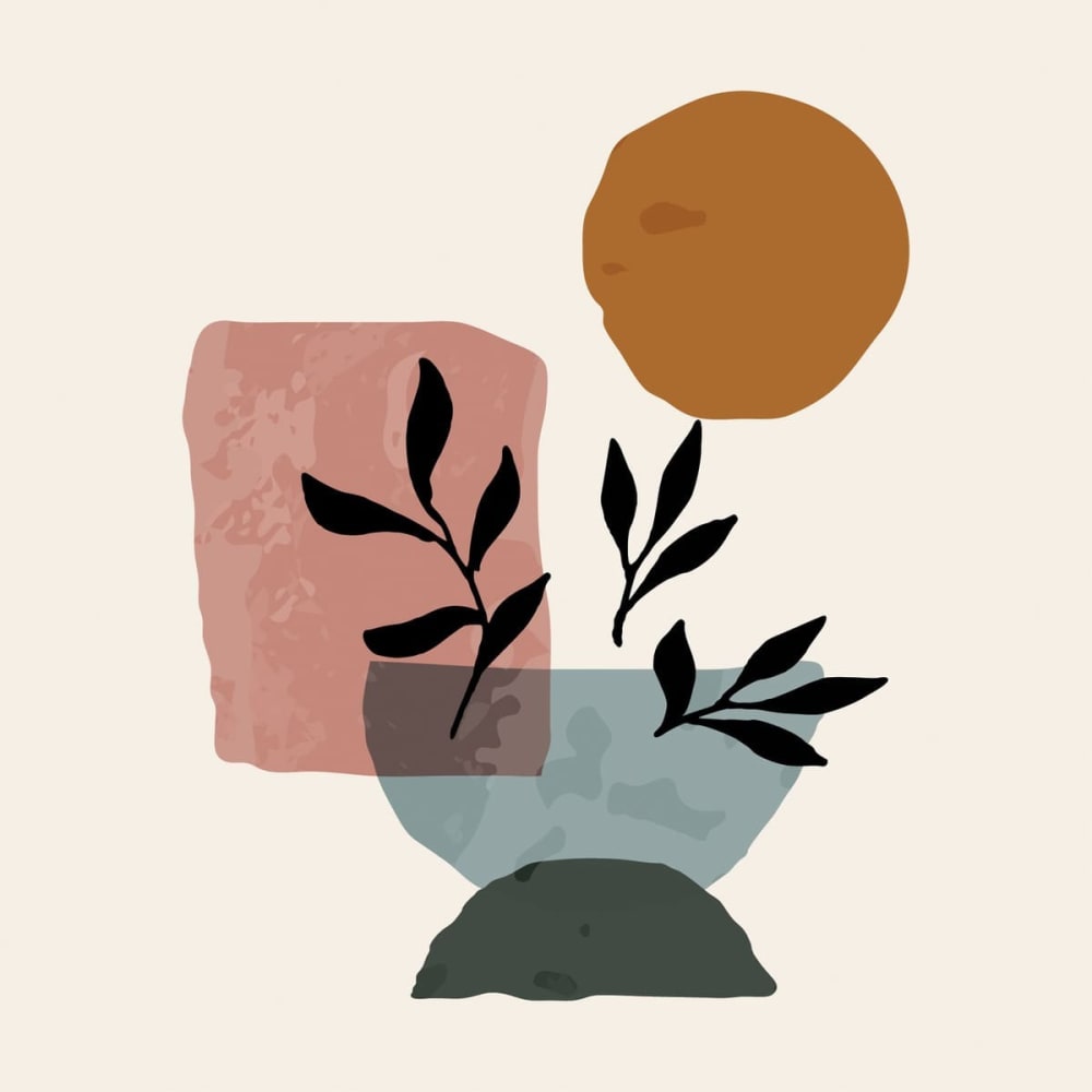 Tableau sur toile bol bleu 30x30