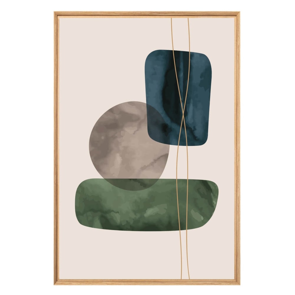 Tableau mural encadré géométrie 65x97