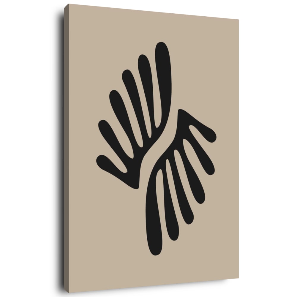 Tableau sur toile tâche noire 30x45