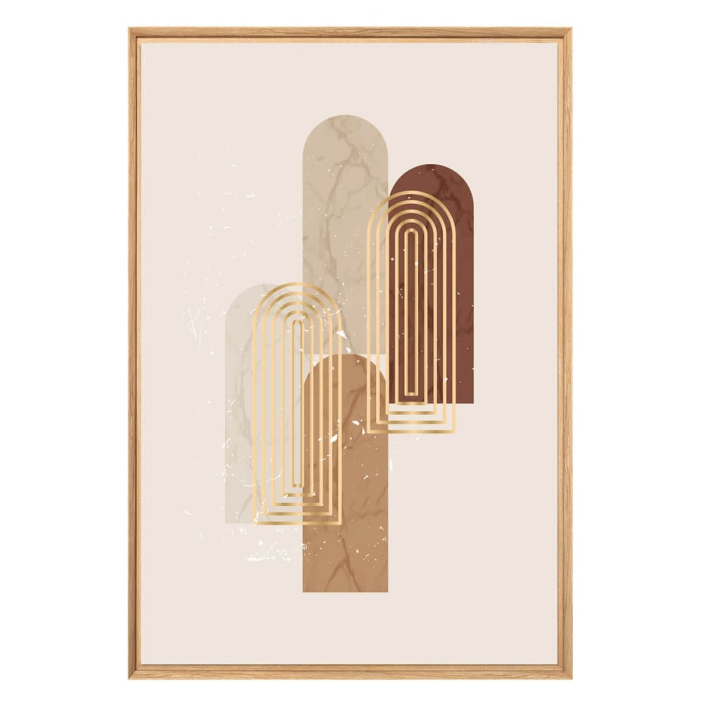 Tableau mural encadré filet or 65x97