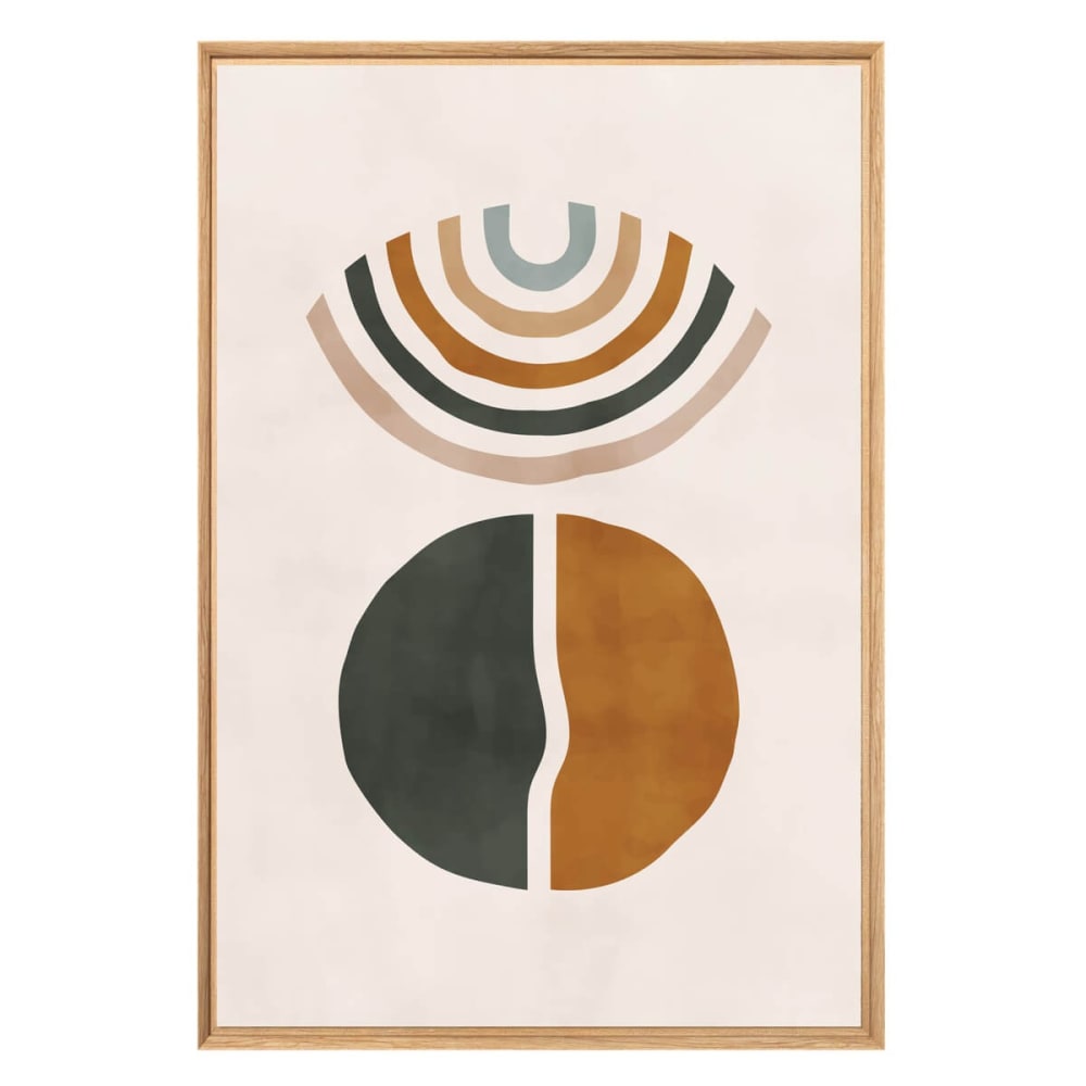 Tableau mural encadré arc en ciel 65x97