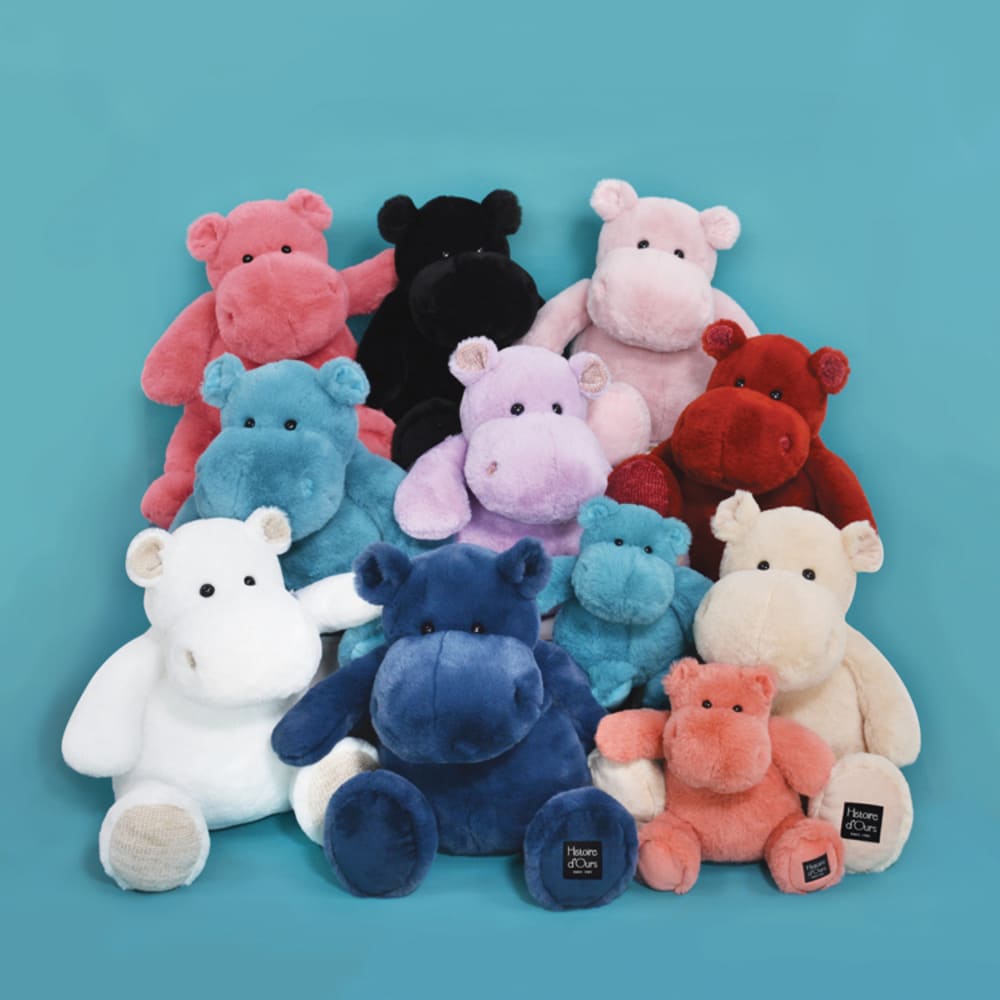 Peluche Hippo bleu canard (40 cm) - Maisons du Monde