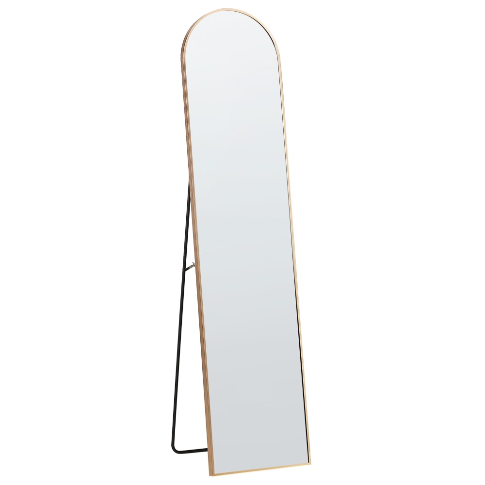 Miroir sur pied en verre doré 150x36