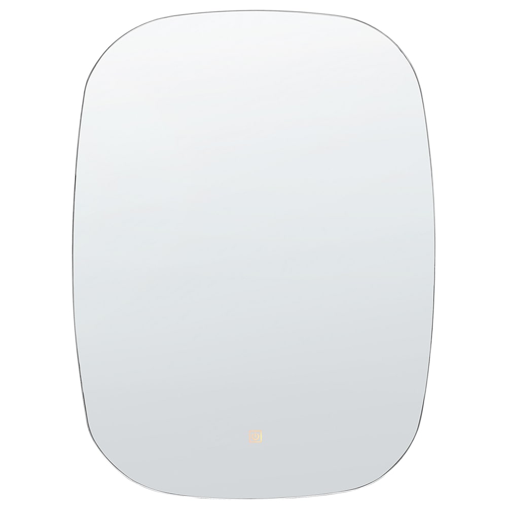 LED-Badezimmer-Spiegel aus Glas 78 x 58, silber - Maisons Du