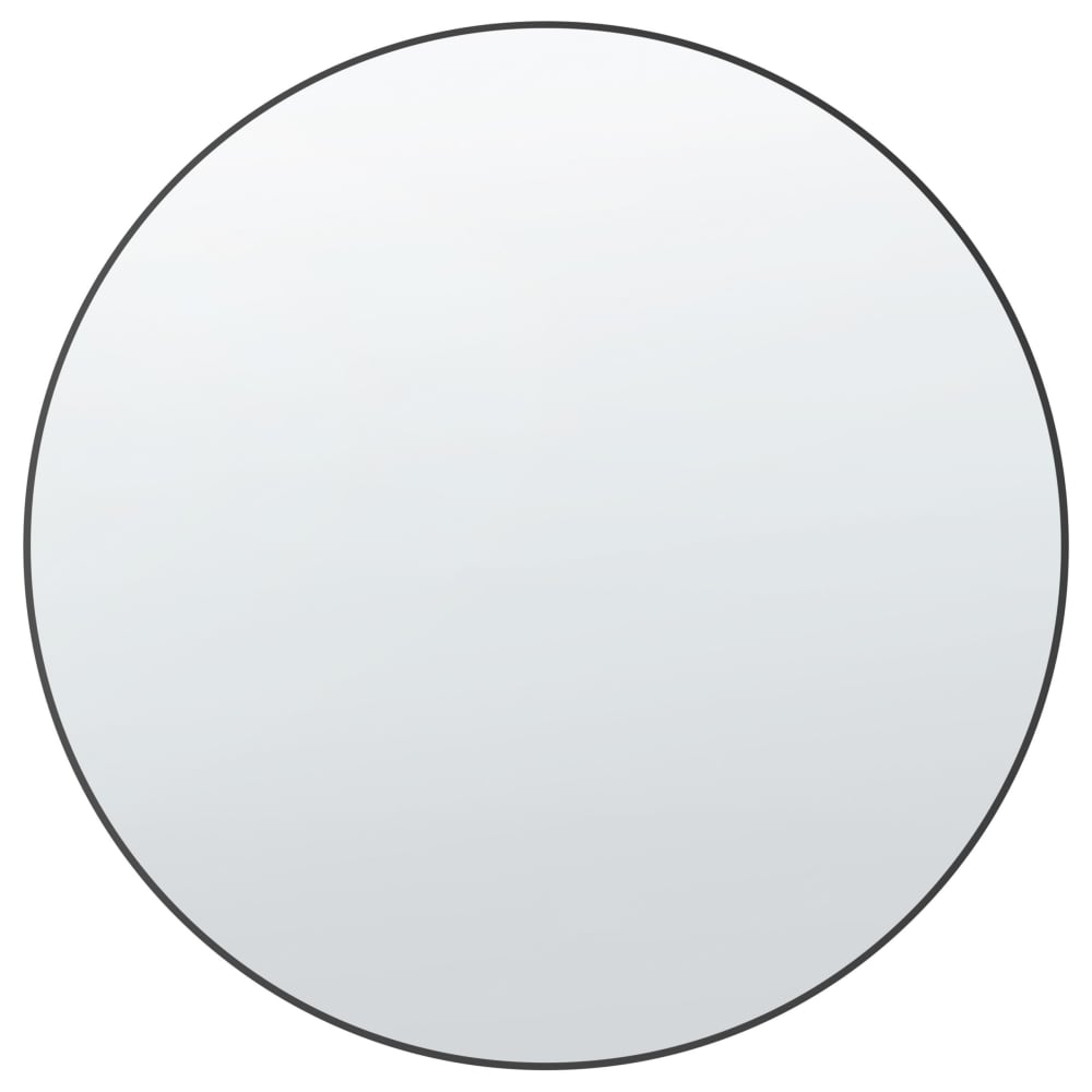 Wandspiegel aus Glas 80 x 80, schwarz - Maisons Du Monde