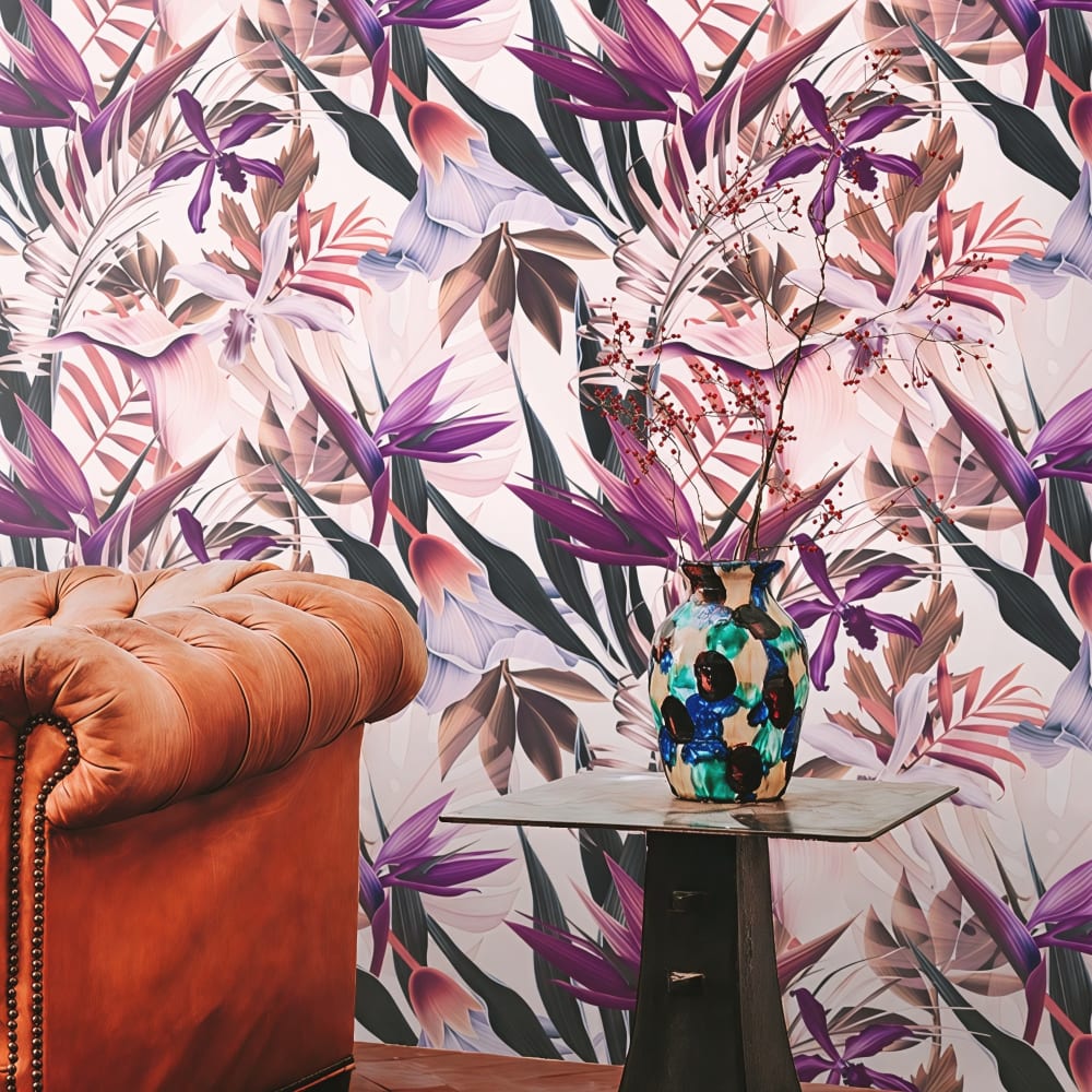 Papier Peint Exotique, papier véritable, 200x280cm, 8 feuilles — vue 3