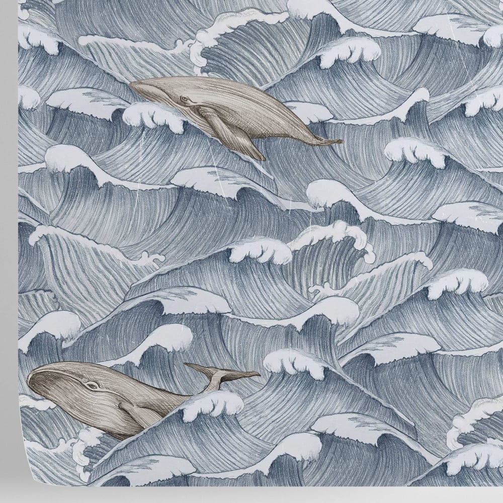 Papier Peint Baleines, papier véritable, 200x280cm, 8 feuilles — vue 4