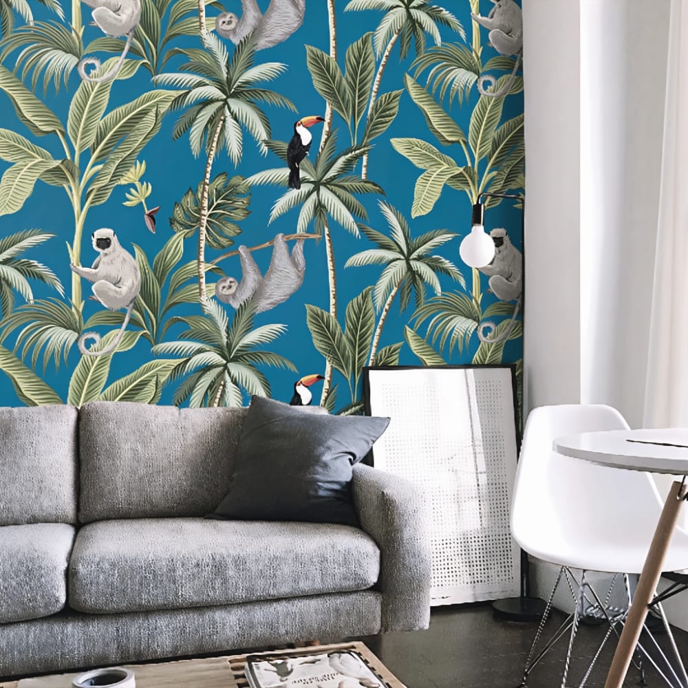 Papel Pintado Jungla, papel auténtico, 200x280cm, 8 hojas