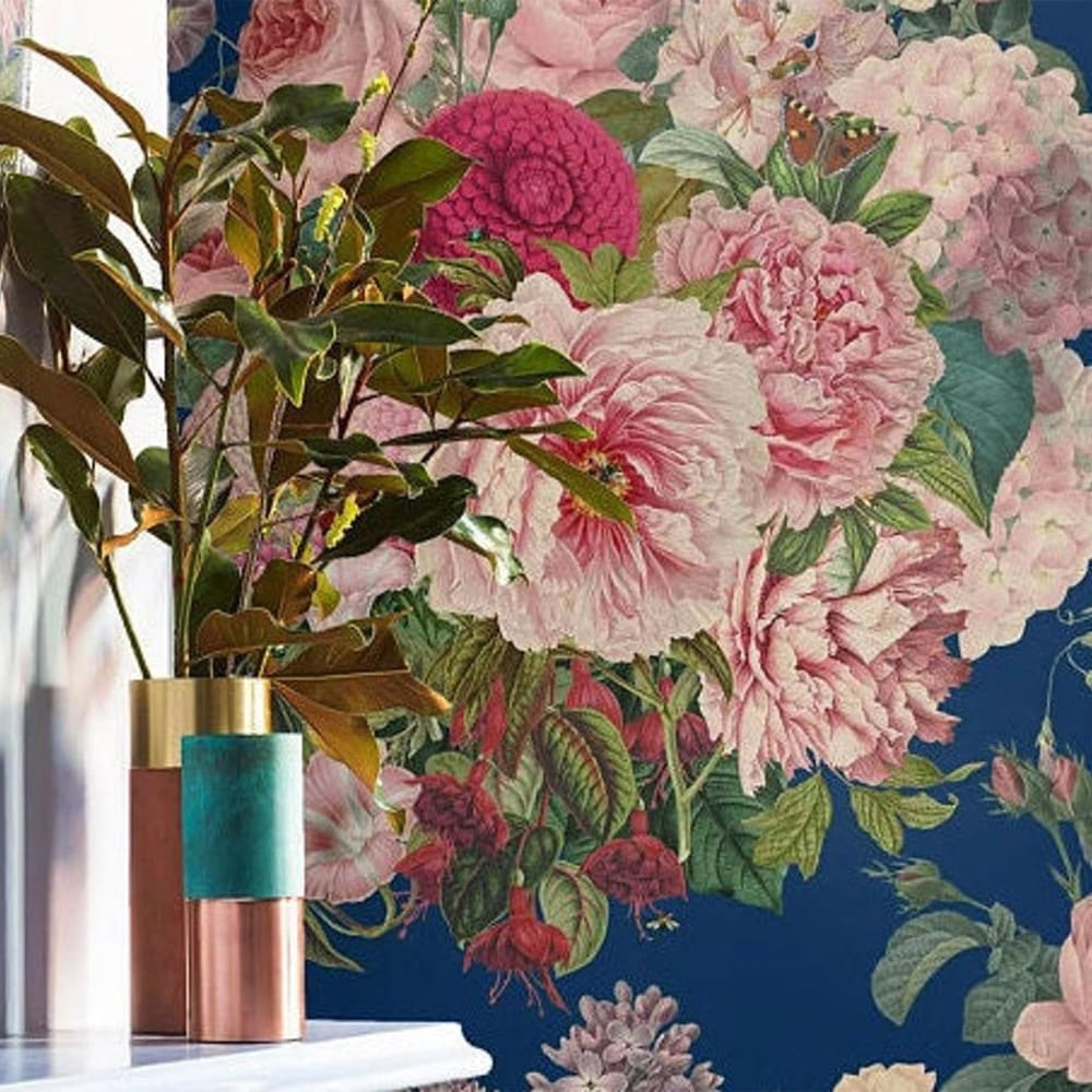 Papier Peint Floral, papier véritable, 200x280cm, 8 feuilles — vue 3