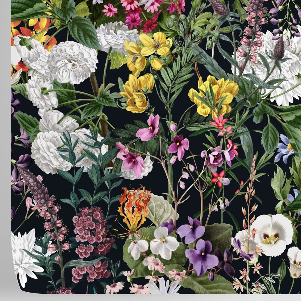 Papier Peint Fleurs, papier véritable, 200x280cm, 8 feuilles — vue 4