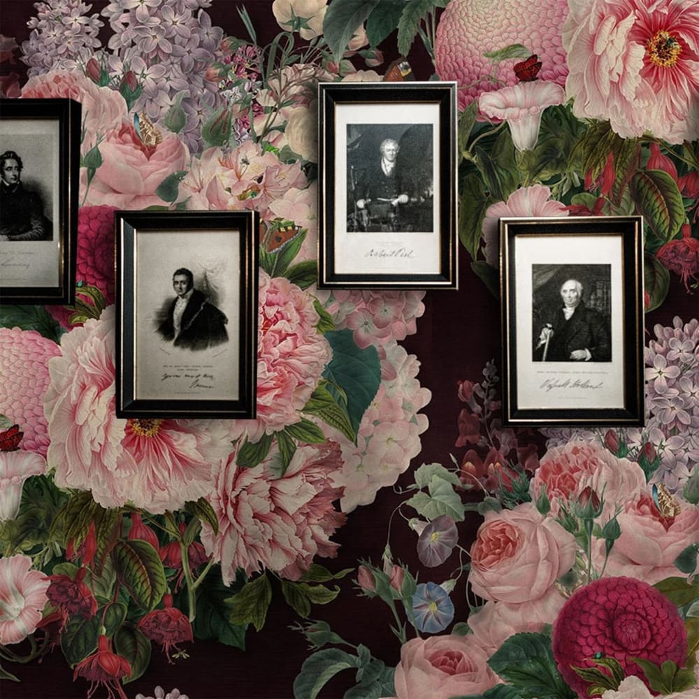 Papier Peint Floral, papier véritable, 200x280cm, 8 feuilles — vue 3