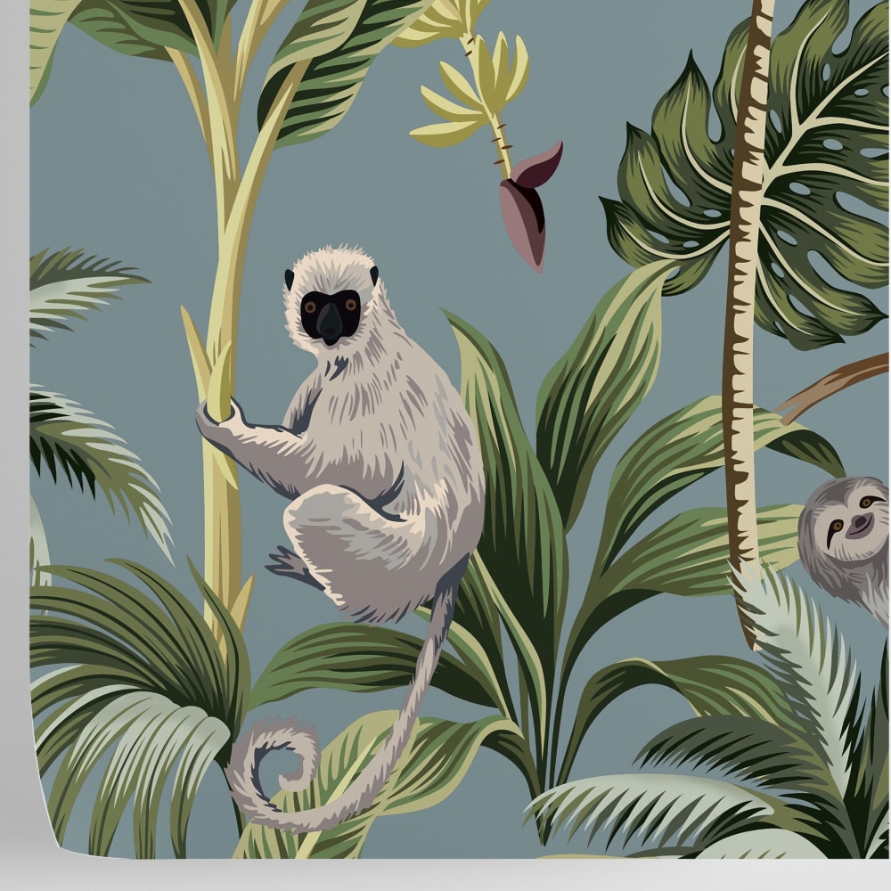 Papier Peint Jungle, papier véritable, 200x280cm, 8 feuilles — vue 4