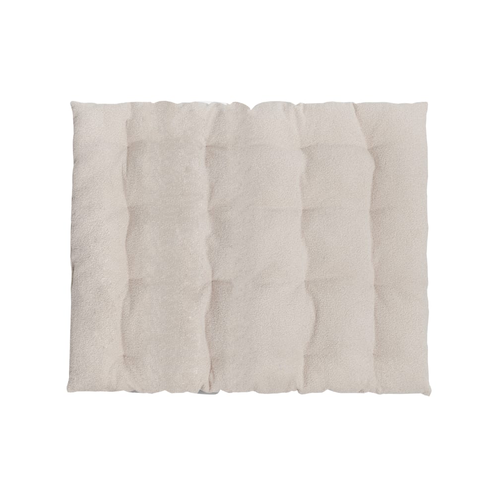 Materasso a terra in tessuto Bouclé 120x100 - Modello Contemporaneo - Beige - PES - Poliestere