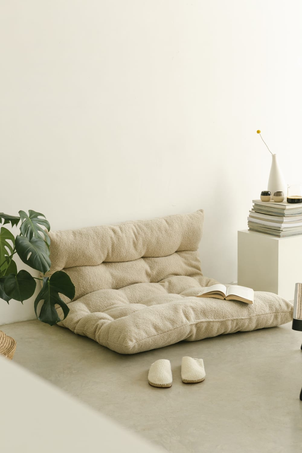 Matelas de sol en coton bouclé 120x100