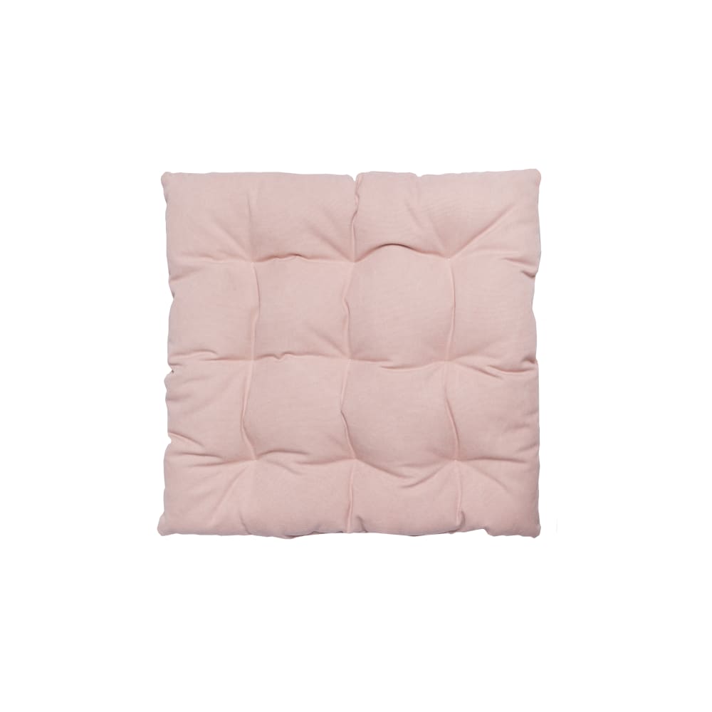 Cojín de suelo de algodón rosa 60x60