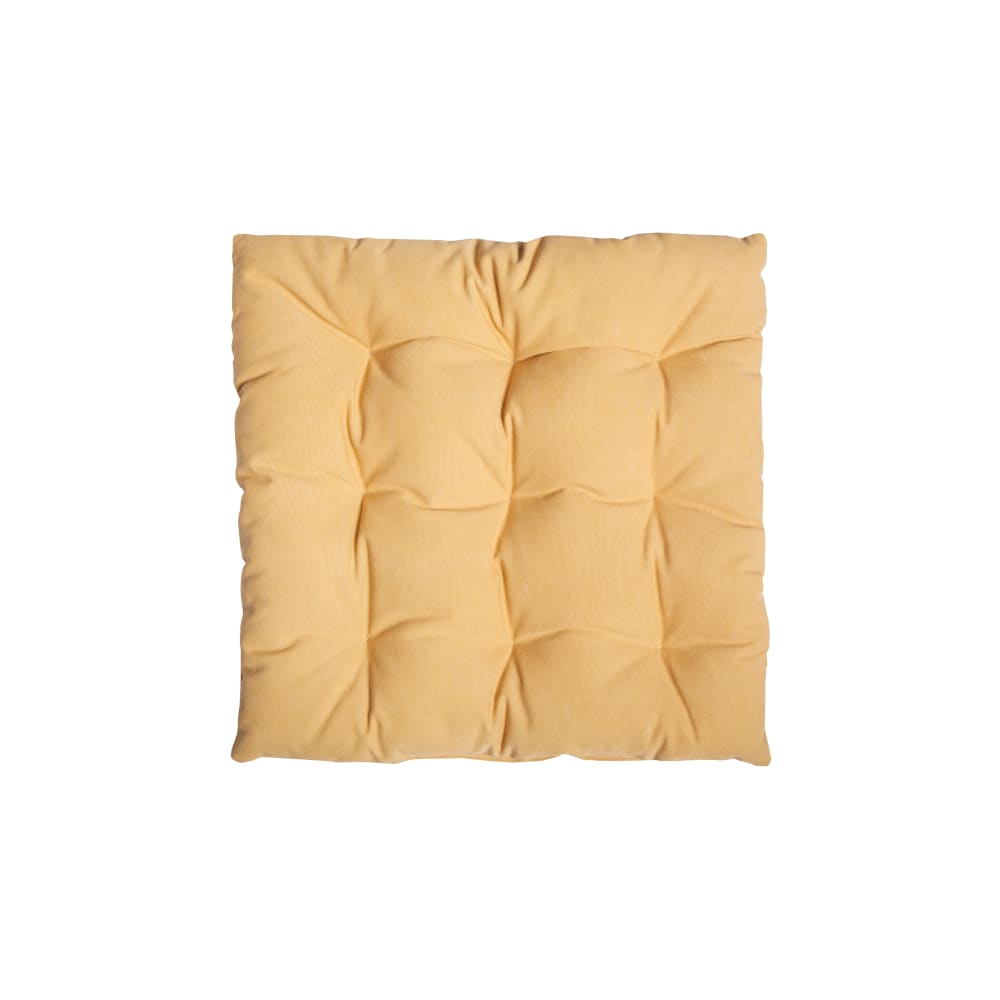 Cuscino da terra in cotone giallo 60x60 - Modello Contemporaneo - Cotone