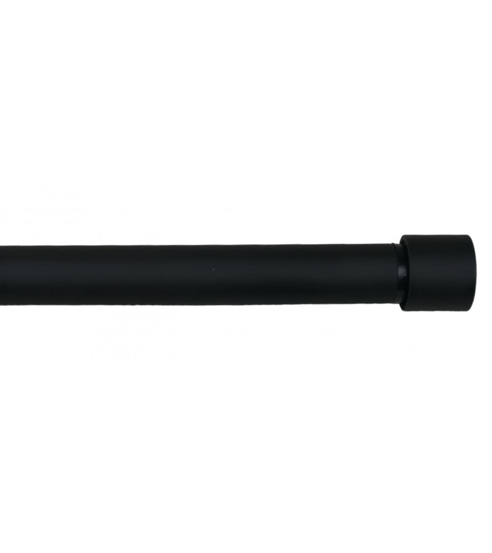 Kit tringle extensible ø 16/19 mm 110 à 210 cm noir