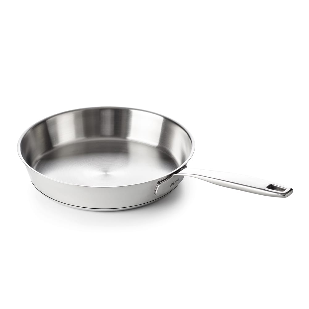 Poêle  24 cm en inox argent / métallique en acier inoxydable (inox)