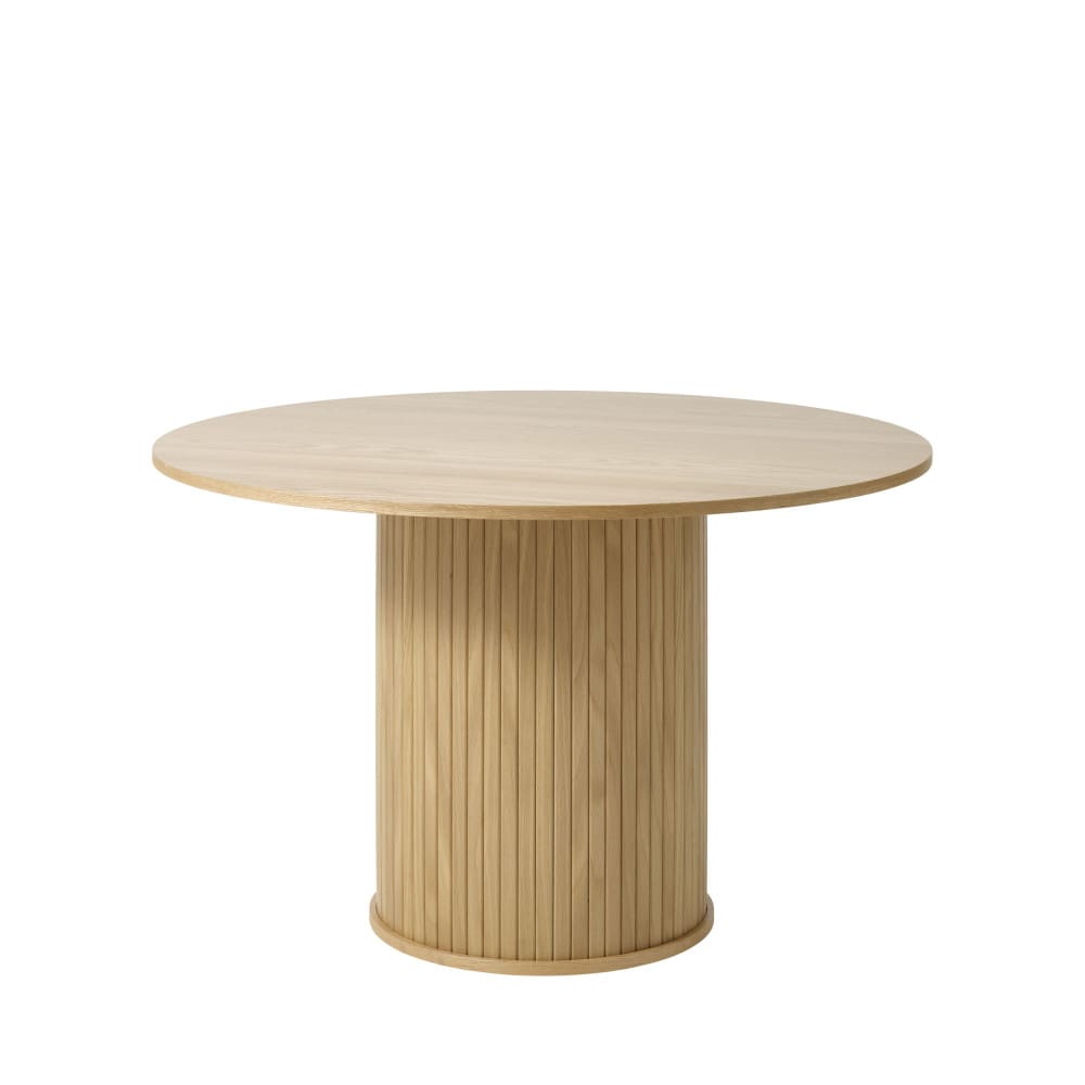 Table à manger ronde en bois 75x120cm MALIK naturel 120x120x75cm