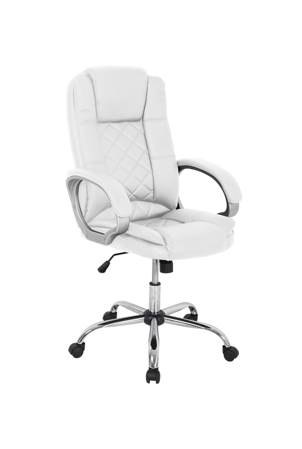 Silla de oficina ergonómica con respaldo alto color blanco