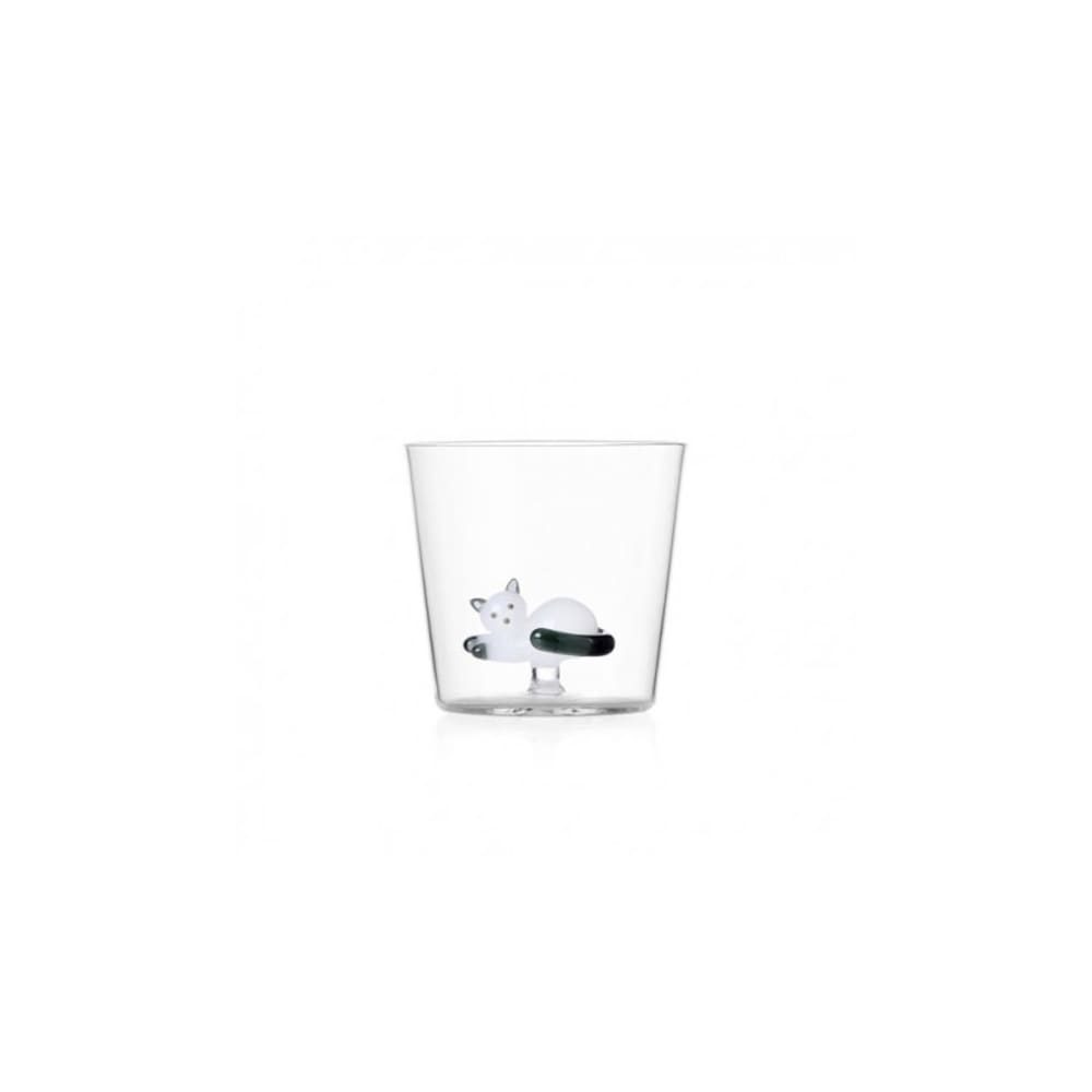 Ichendorf Verre chat endormi gris tabby cat Transparent Verre