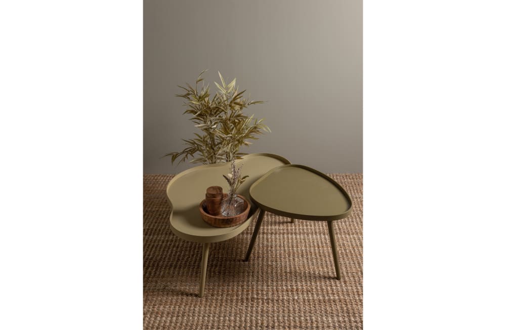 Tavolino in legno organico beige - WOOOD