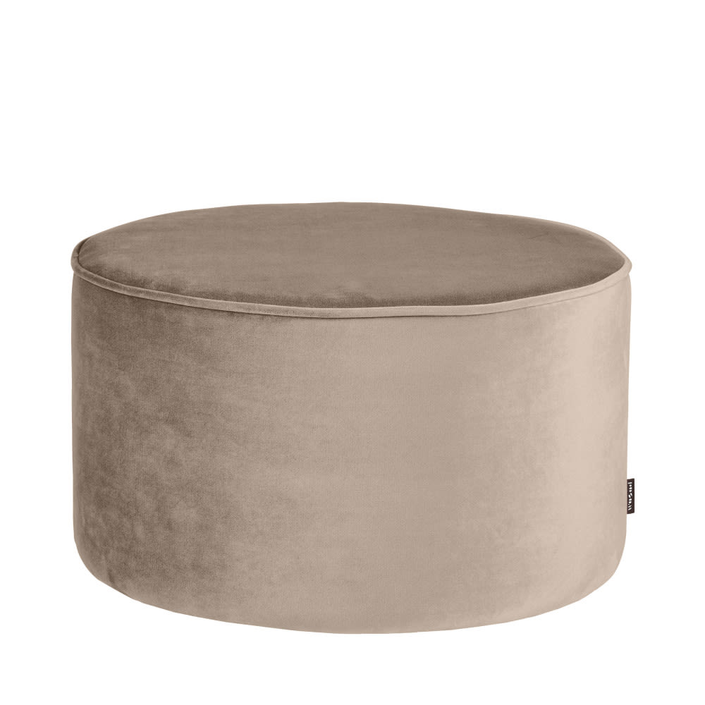 pouf rond velours S -