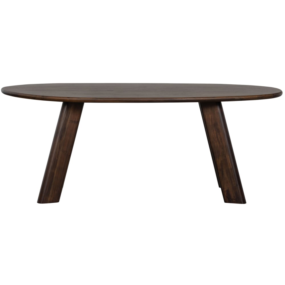 WOOOD Esstisch Oval aus Mangoholz für 5 Personen, 200x100 cm style modern Braun