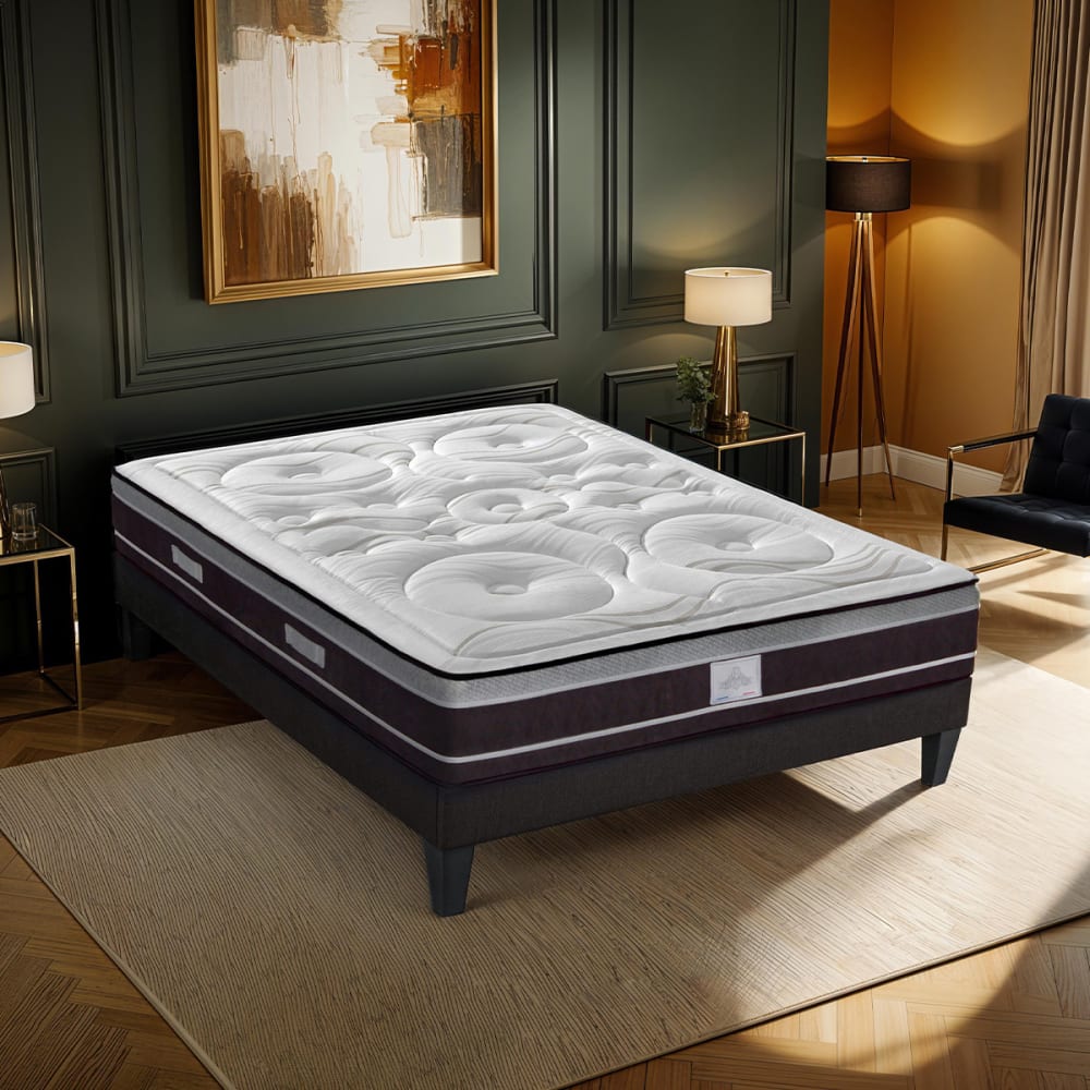 Ensemble matelas ressorts + sommier bois 180x200 cm - Maisons du Monde