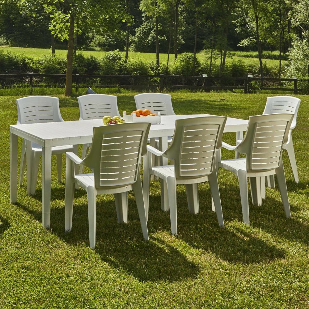 Table d'extérieur arabesch blanc - Maisons du Monde