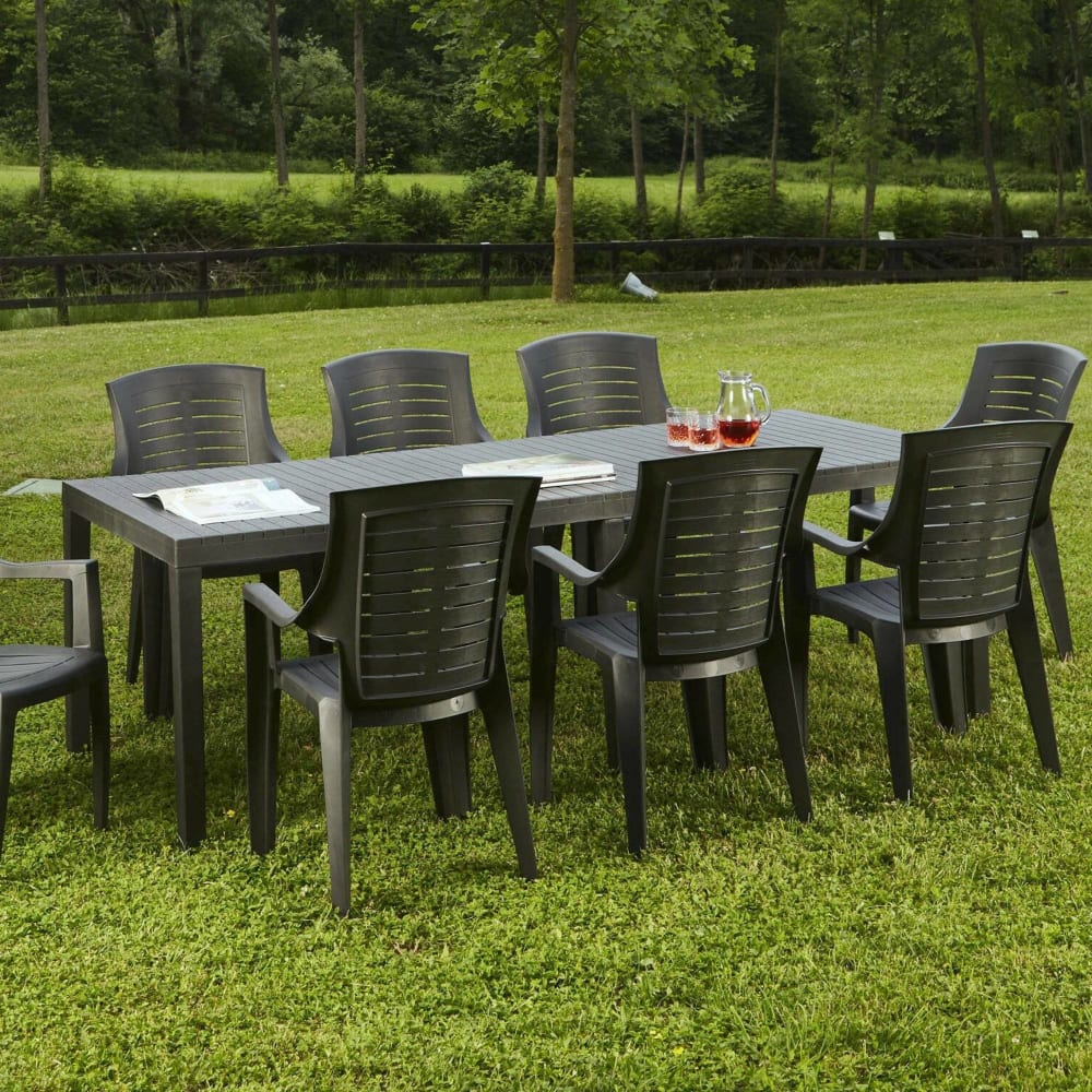Table d'extérieur arabesch anthracite - Maisons du Monde