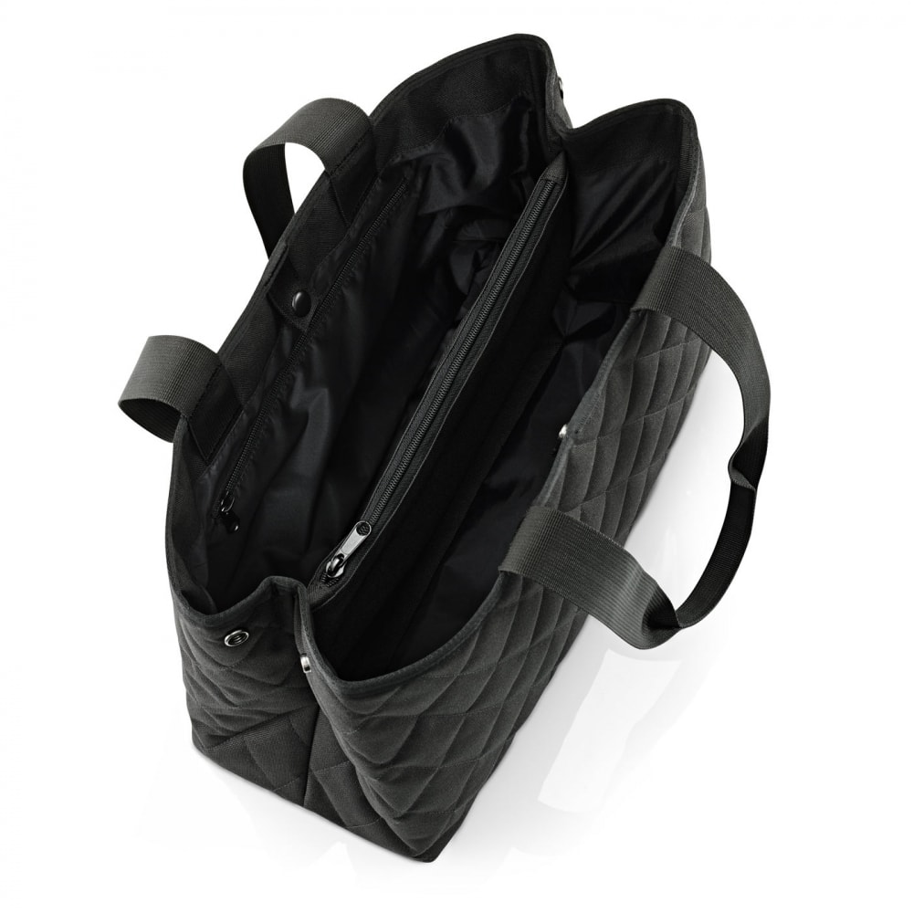 Classic Shopper L Rhombus Black en tissus  noir - Maisons du Monde