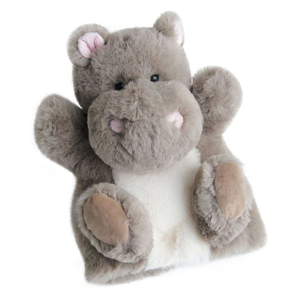 HISTOIRE D'OURS Nilpferd Handpuppe 25 cm von Histoire d'Ours. Artikelnummer HO2592. Grau