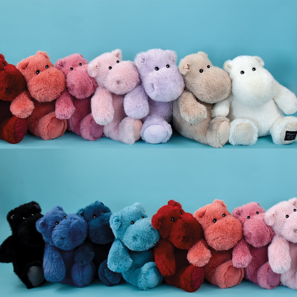 Hip chic peluche ippopotamo avorio 25 cm - Histoire d'Ours