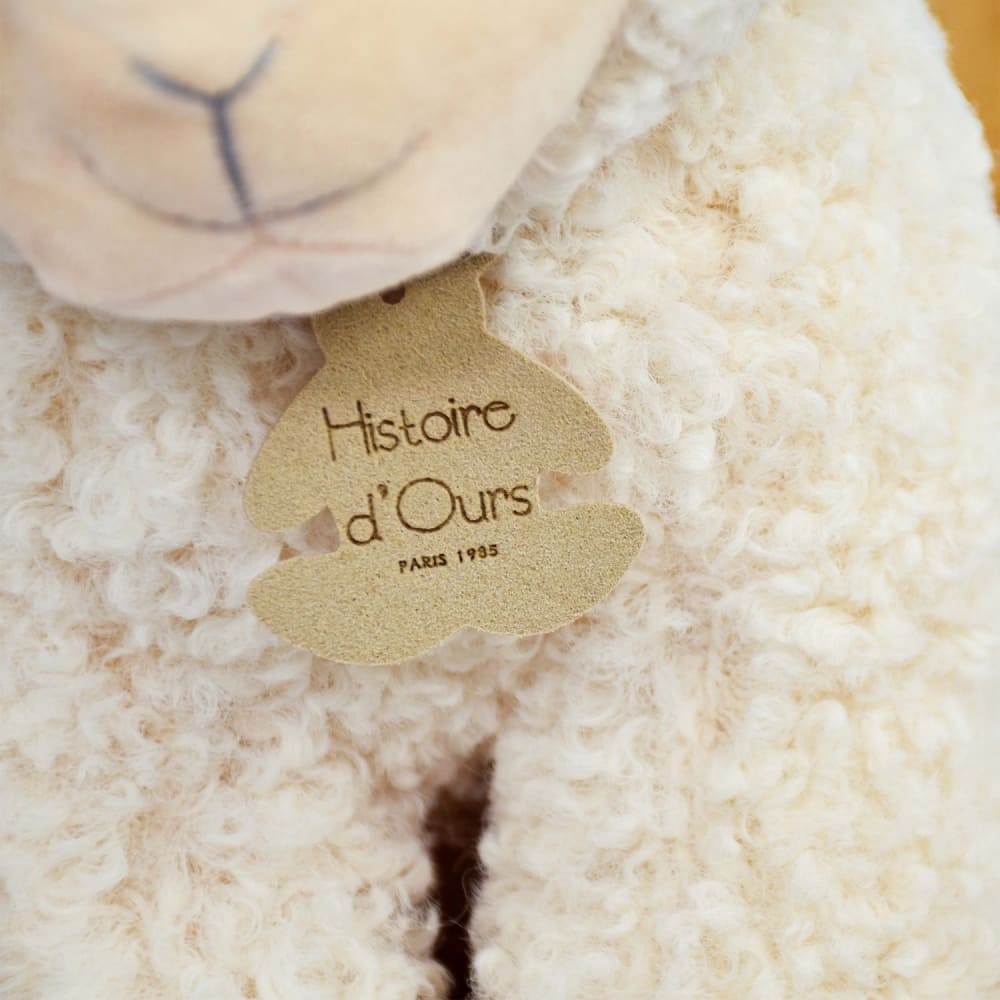 Peluche agnello avorio 20 cm - Histoire d'Ours