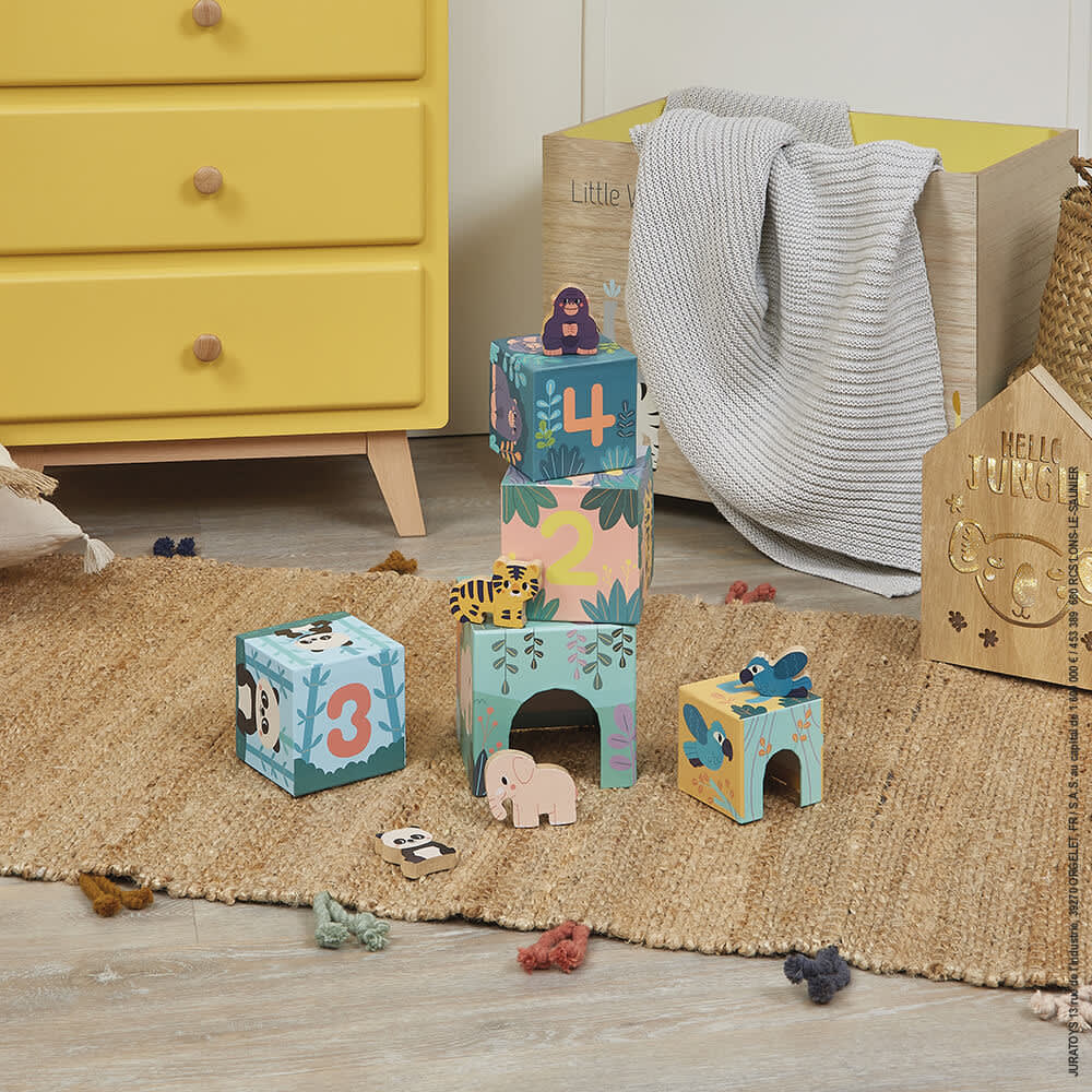 Cubes à empiler avec figurines Animaux WWF - Maisons du Monde