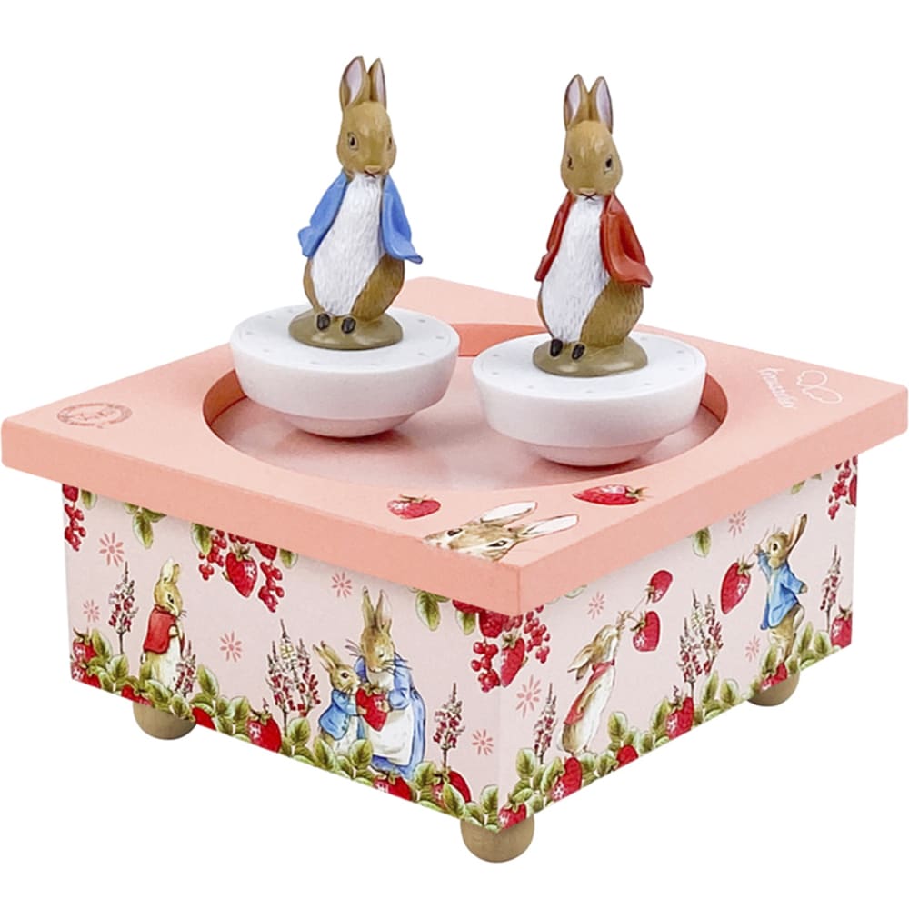 Trousselier Boîte à musique magnétique style contemporain Rose Bois - 12x12x9cm